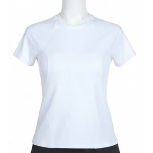 Spyder Active Shirt Womens Medium White Short Sleeve Raglan Athletic Stretch Top
